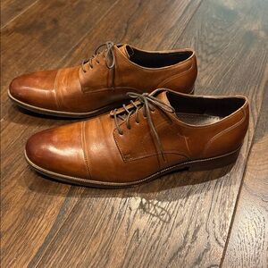 Cole Haan Classic Brown Leather Cap Toe Men's Dress Shoes. Size 12. XLNT